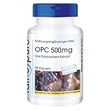 OPC 500mg - Extracto de semilla de uva vegano - Alta pureza - 60 Cápsulas