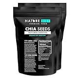 Nature Diet- Semillas de chía 2x 1000 g , Salvia Hispanica , Alto en Omega-3 , Fuente de fibra