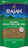 Rajah Semillas de cilantro, enteras - Dhaniya Whole Coriander Seeds - Mezcla de especias indias para numerosos platos 50 g