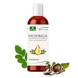 MoriVeda Moringa Oil Premium 100 ml, prensado en frío a partir de semillas de calidad. Calidad 100% Oleifera. Cuidado de la piel, cuidado del cabello,cuidado de heridas (1x100ml)