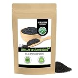 Sésamo negro (500g), sésamo negro 100% natural, semillas de sésamo negro sin aditivos