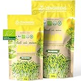ZenGreens® - Semillas de alfalfa ecológico - Elija entre 10g, 200g y 500g - brotes de lucerna - germinación de más del 97% - Microgreens