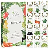 Kit Semillas Verduras: 12 Variedades de Semillas de Hortalizas para plantar – Semillas Huerto – Semillas Verduras – Tomate, Lechuga – OwnGrown Plantas